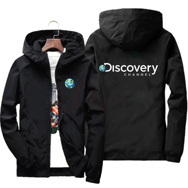 

New Discovery Channel National Geographic Printing Jacket Mens Survey Expedition Scholar Top Jacket Outdoor Clothing Windbreaker