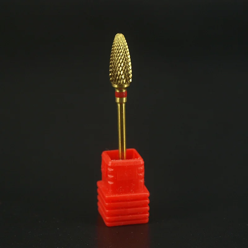 1 шт./лот Золотое тонкое сверло и коническое цилиндрическое из вольфрамовой стали