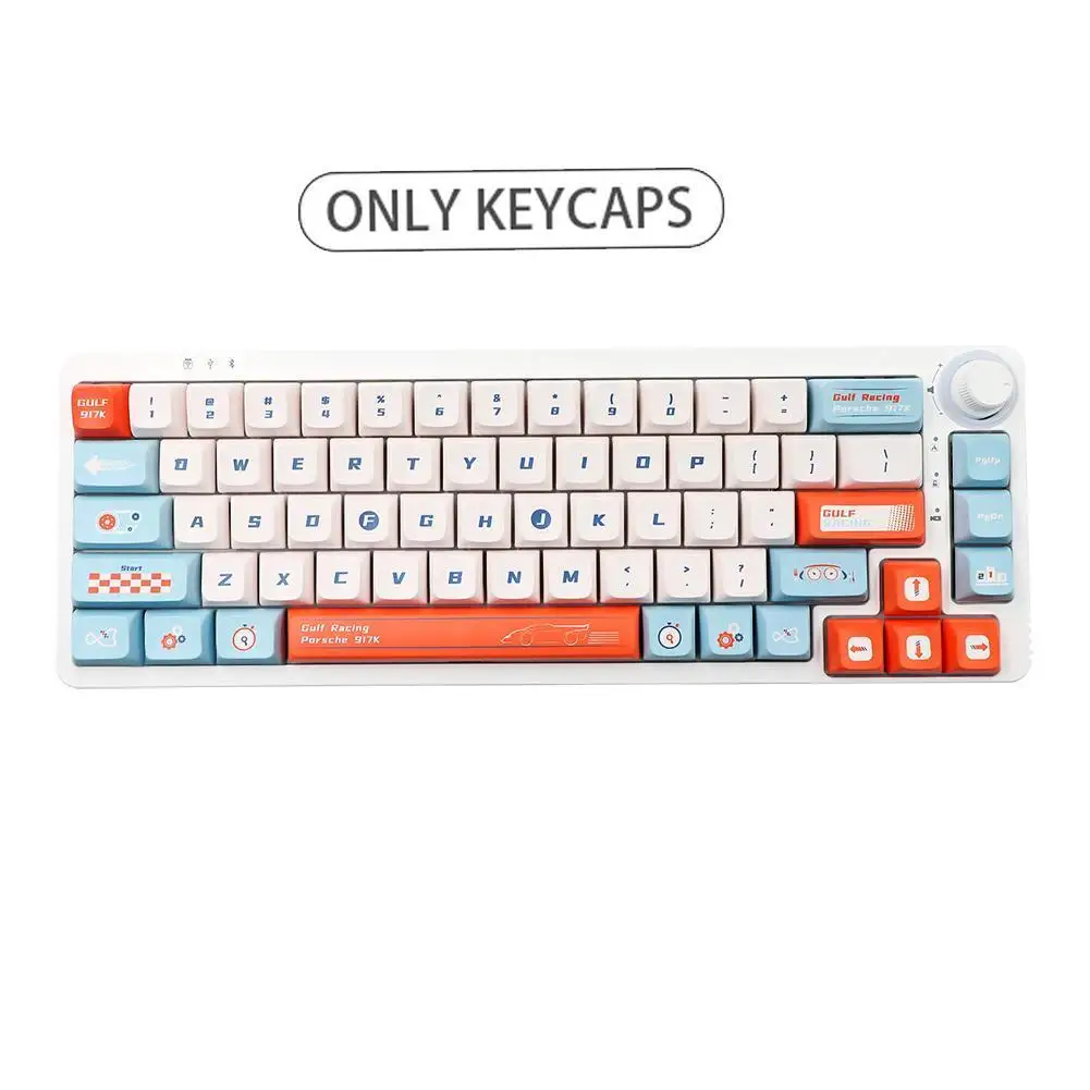 

140 Key Racing Keycap KDA Profile Dye Sub Keycaps DIY Keyboard For MX Switch Mechanical Keyboard