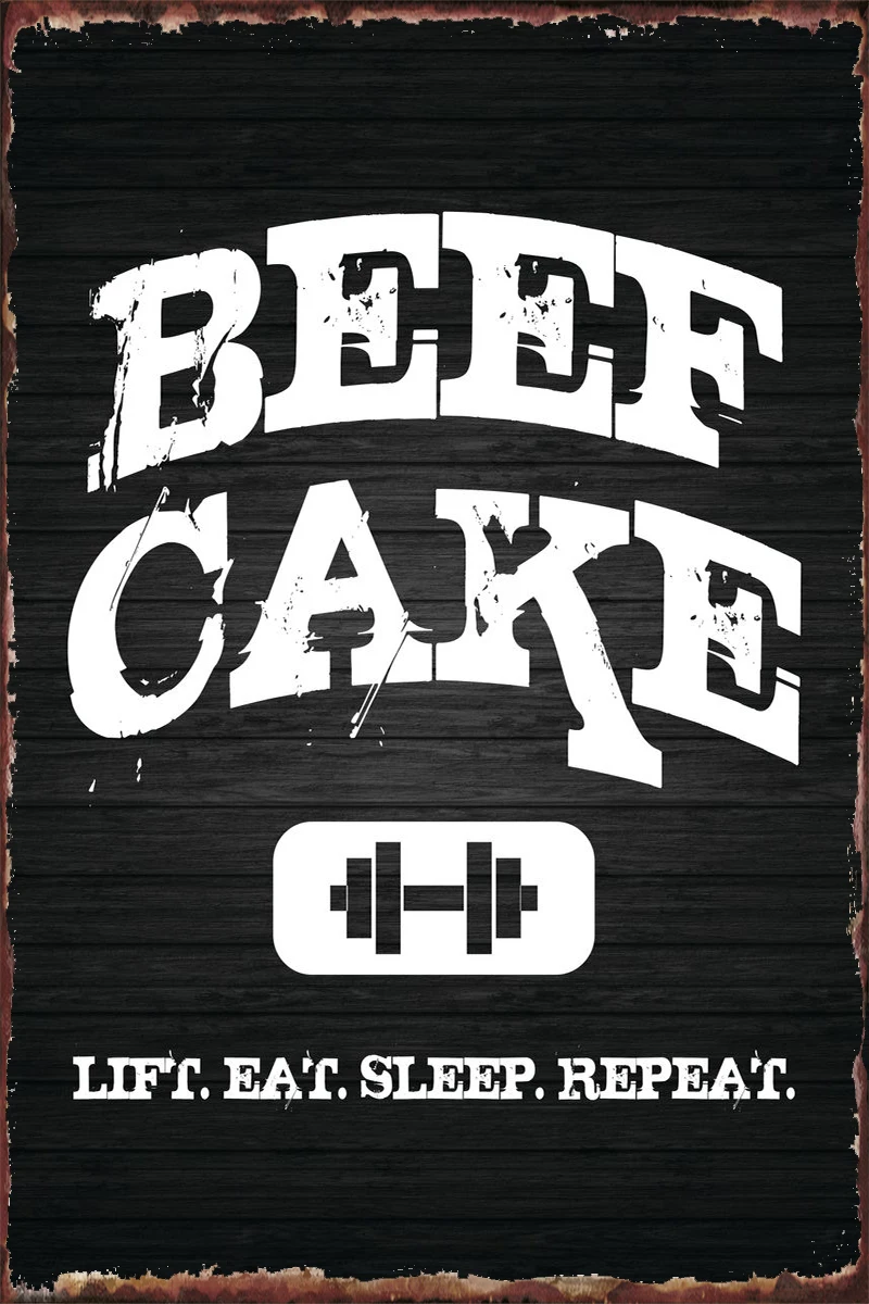 Подстилки из говядины в стиле ретро винтажный металлический знак жестяные