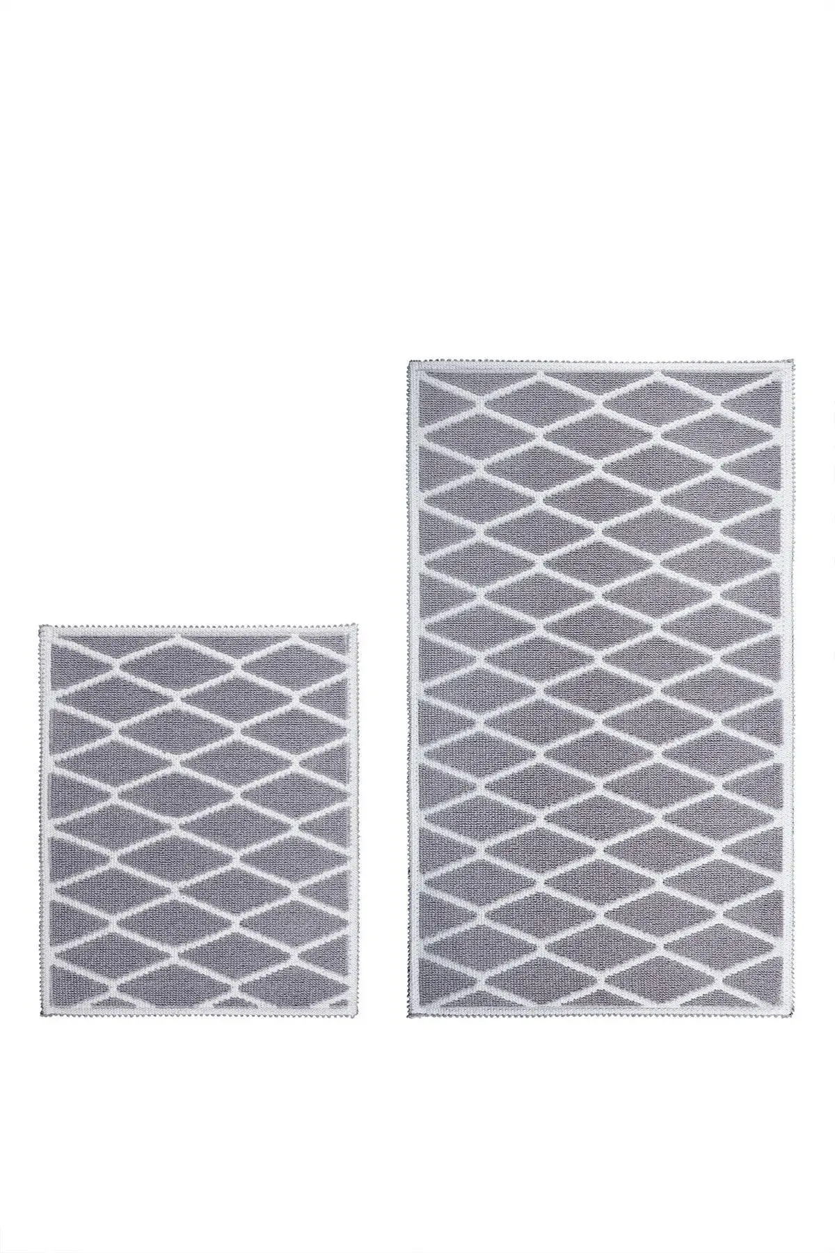 

Треугольный Парижский хлопок 2'li коврик для ванной 60x100 - 50x60 см