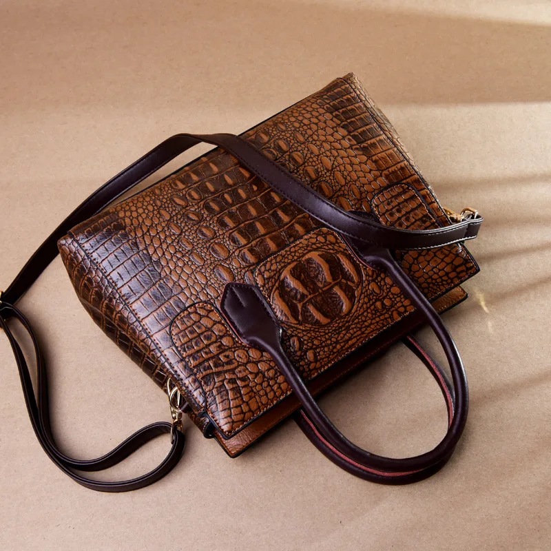

Handbags for Women 2020 Women's Bag Large Capacity 2020 New Ladies Bag Crocodile Pattern Handbag Shoulder Bag Tote Bag