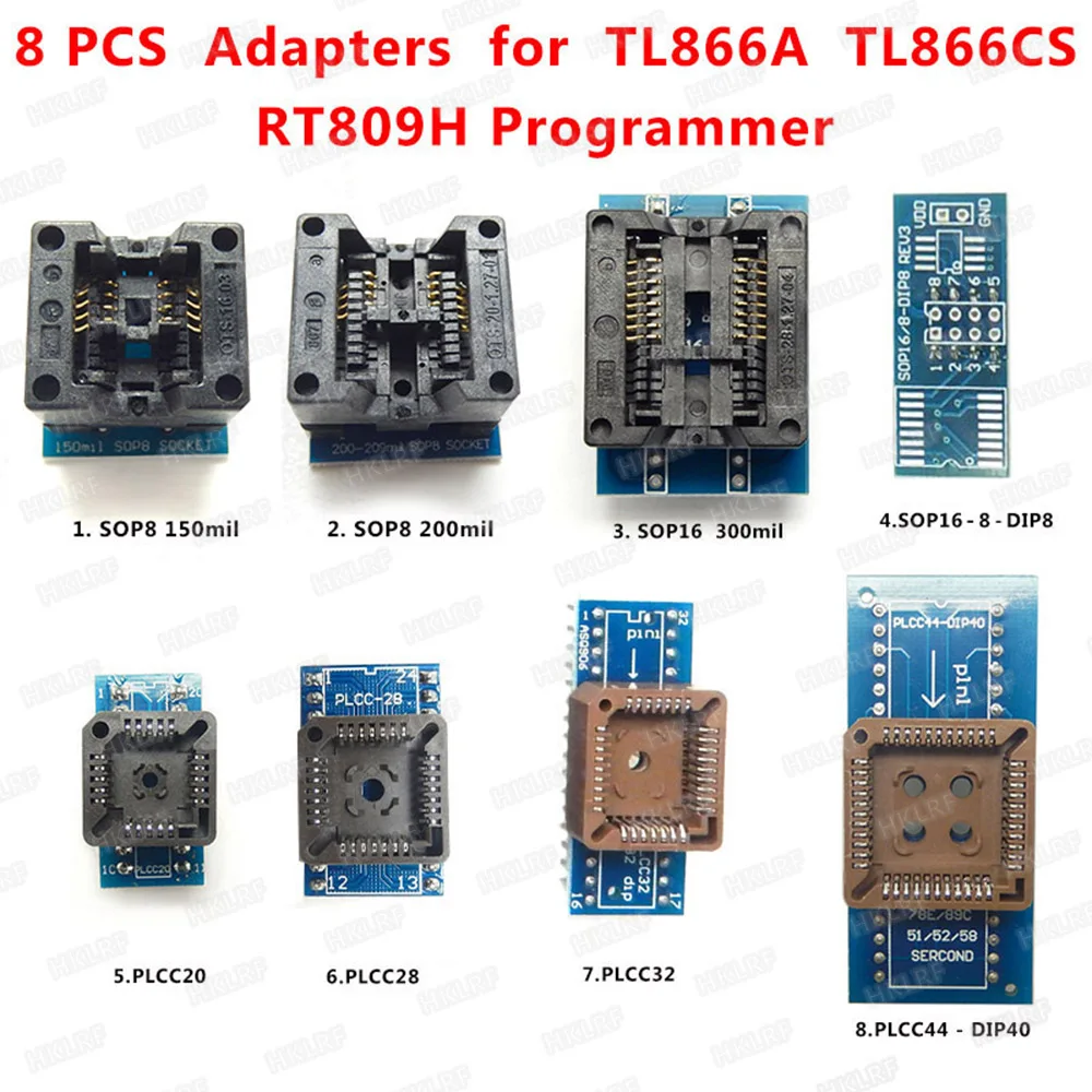 Программатор TL866II PLUS 16 адаптеров розетки для TL866ii Plus/TL866A/TL866CS V1.8 NAND и Nor чипы т. Д. |