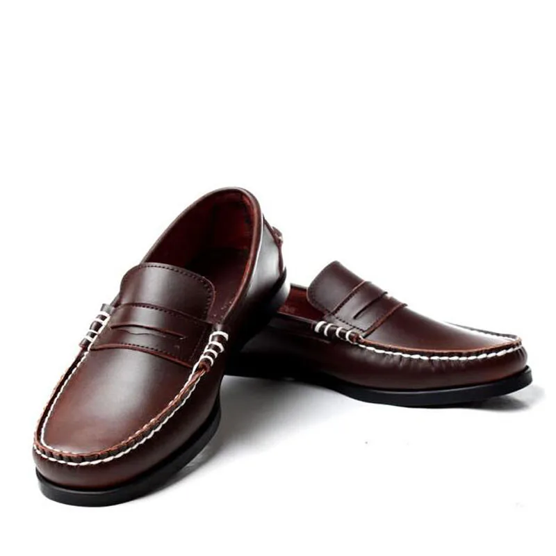 Мужские мокасины из натуральной кожи новые модные классические Лоферы Docksides