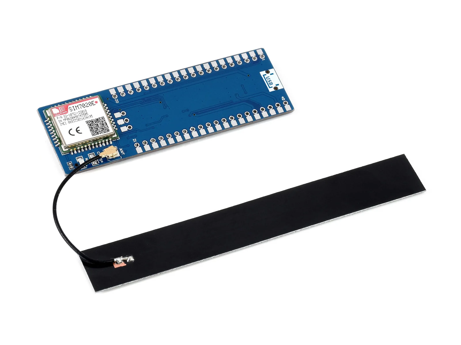 Модуль Waveshare SIM7080G NB-IoT / Cat-M(EMTC) GNSS для Raspberry Pi Pico поддержка глобальной полосы -