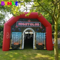 hot selling red inflatable nightclub tent 6x4 5meters inflatable air house bar adults night club pub for party events
