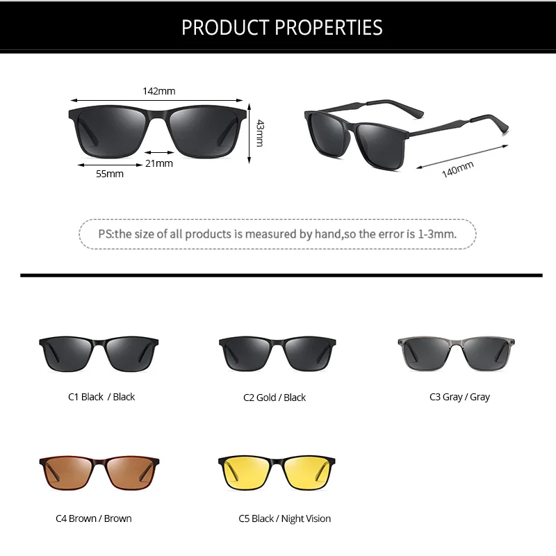 COASION брендовые Дизайнерские мужские солнцезащитные очки поляризационные