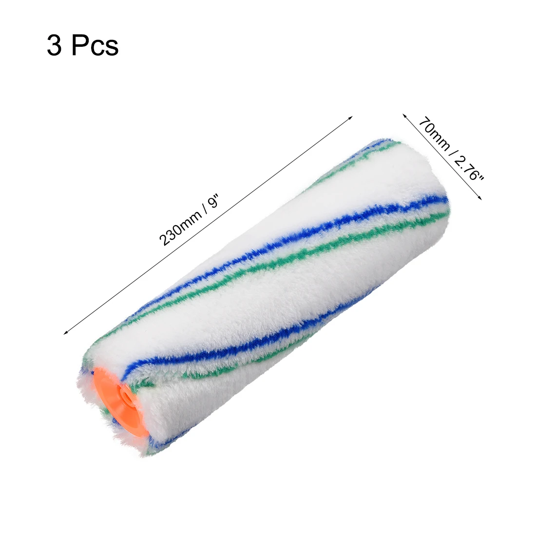 Uxcell краска роликовая крышка 9-дюймовая полиэфирная щетка для обрезки стен дверей