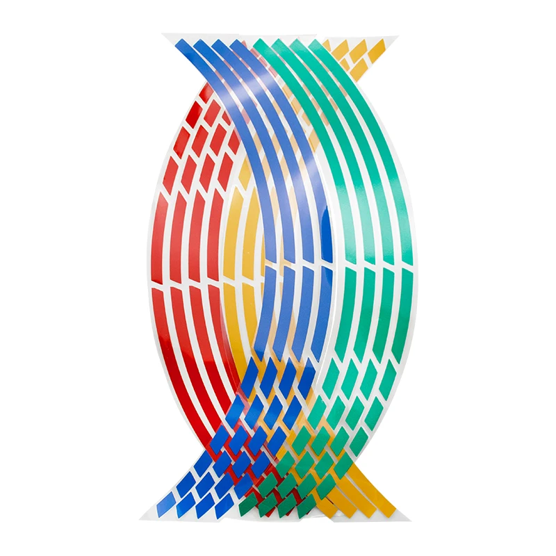 Полоски для стайлинга автомобилей 5 цветов светоотражающий мотокросса наклейки