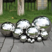 19mm300mm high gloss glitter stainless steel ball sphere mirror hollow ball for home garden decoration supplies ornament decor