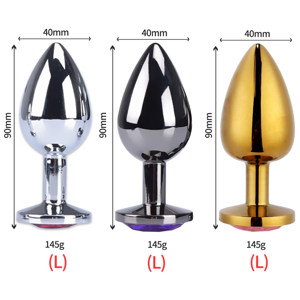 Большая Анальная пробка секс игрушки из нержавеющей стали гладкая хвост