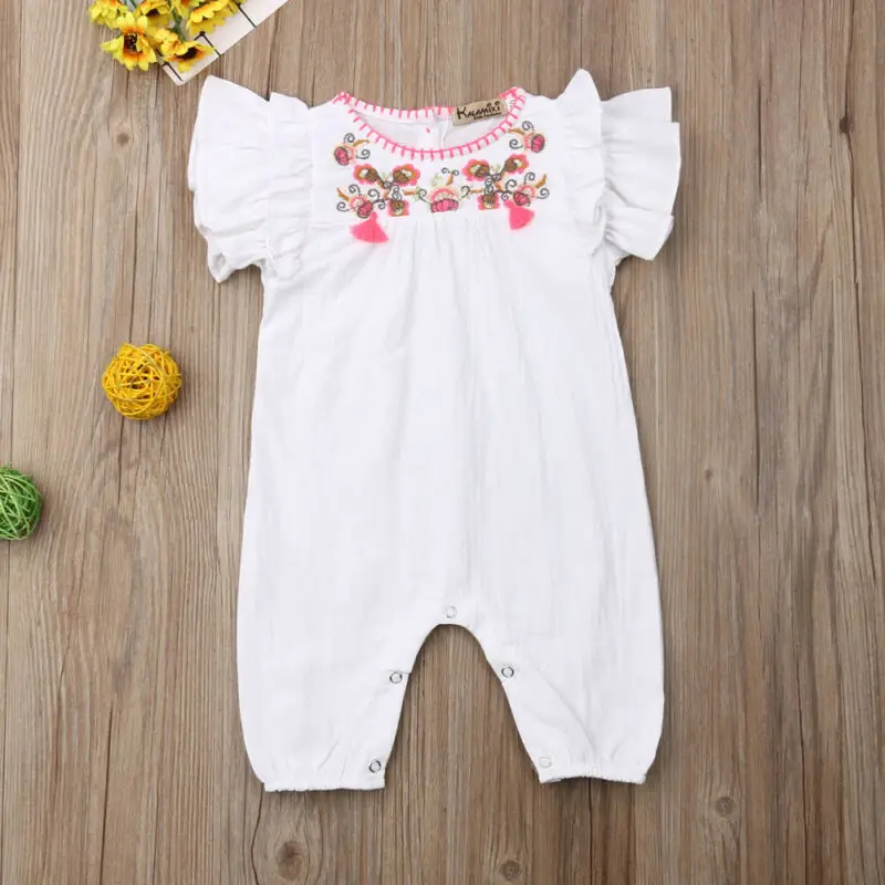 Maximum supplier Romper Newborn Infant Cotton Sleeveless Floral Jumpsuit Girl Outfits Clothes | Мать и ребенок