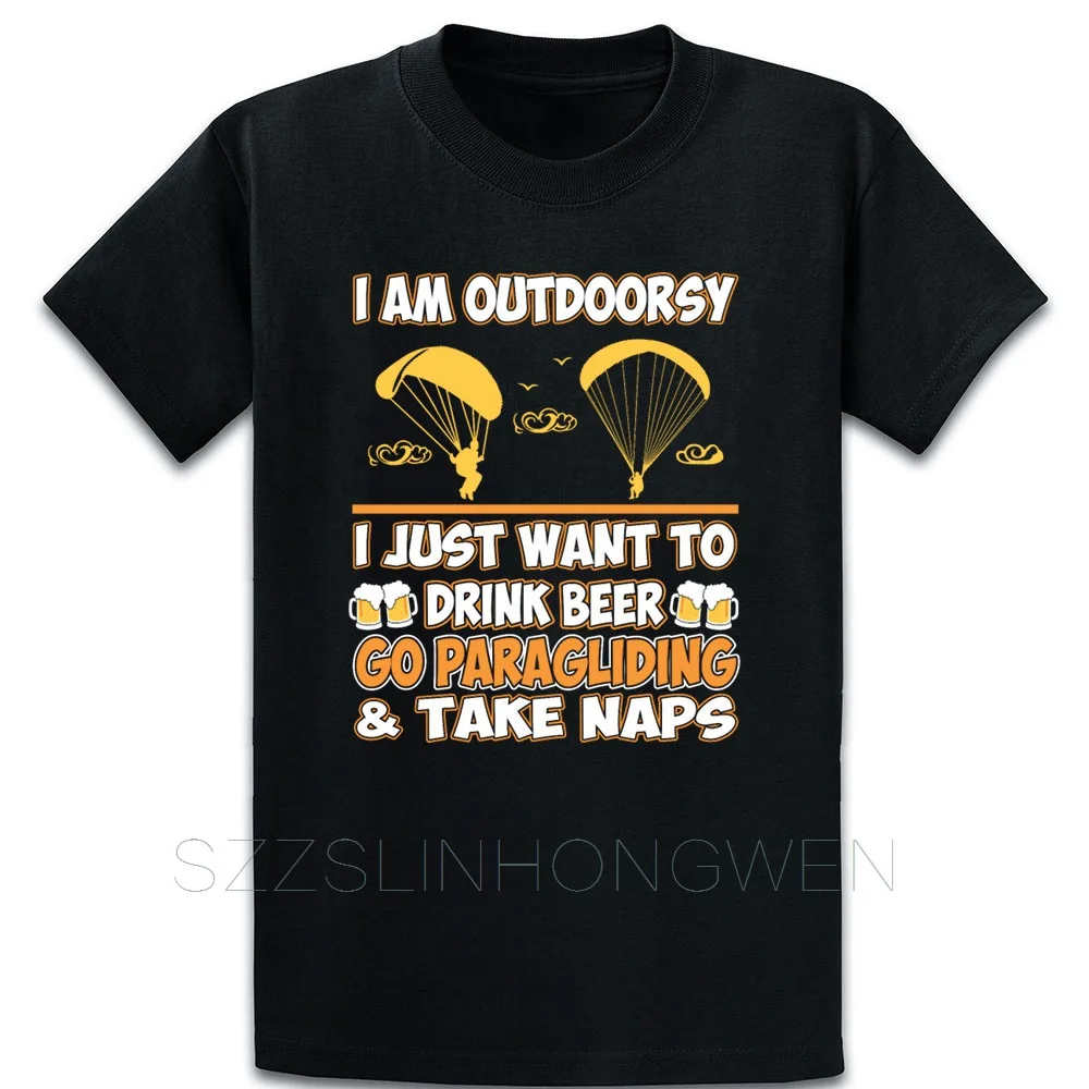 Питья пива парапланерный огромный Take Naps футболка свободного покроя хлопковые