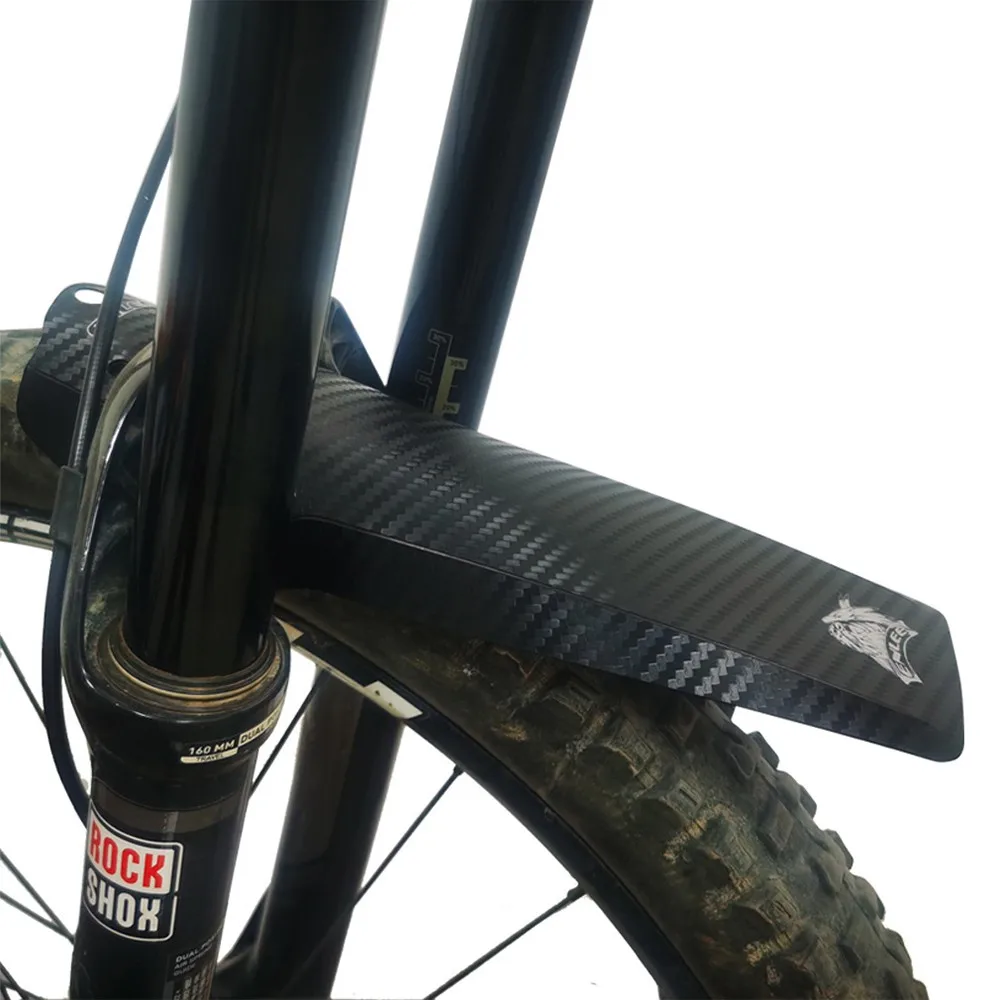 

Bicycle Fenders MTB Mountain Bike Front/Rear Mudguard Printing PP Carbon Fiber Pattern Wings Bike Mud Guard Cycling Accessories
