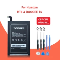doogee t6 pro battery 6250mah 100 original new replacement accessory accumulators for doogee t6 smart phonetracking tools