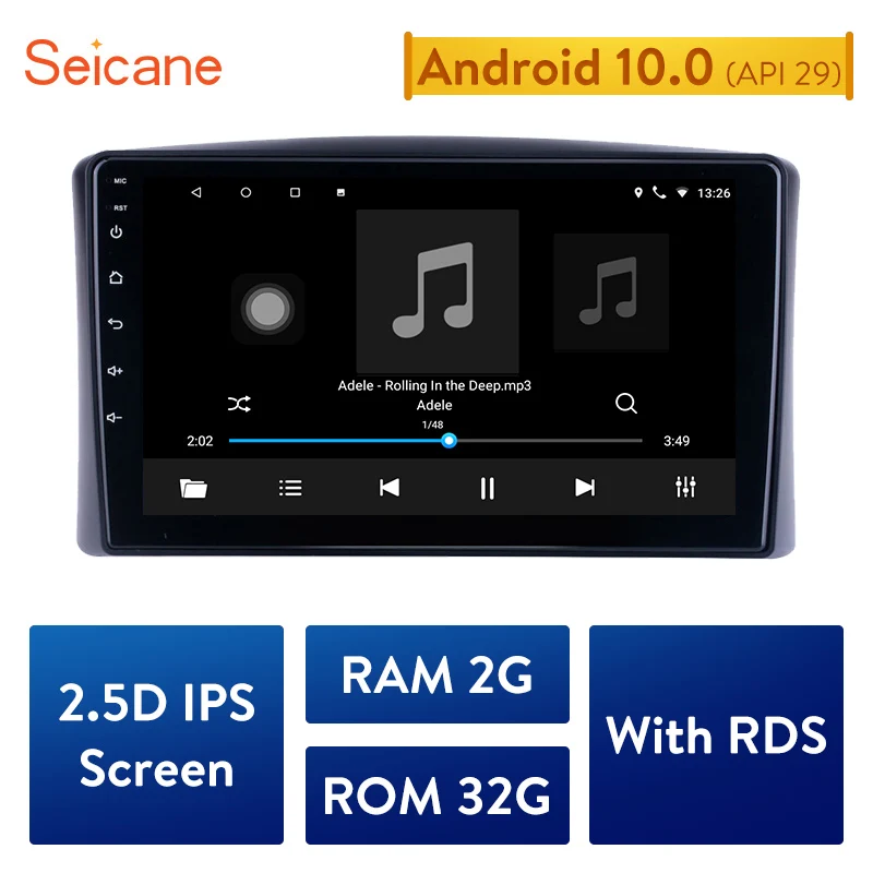 Seicane 2Din ОЗУ 2 ГБ Android 10 0 автомобильное радио для 1998 2002 TOYOTA LAND CRUISER VX(J100 101)