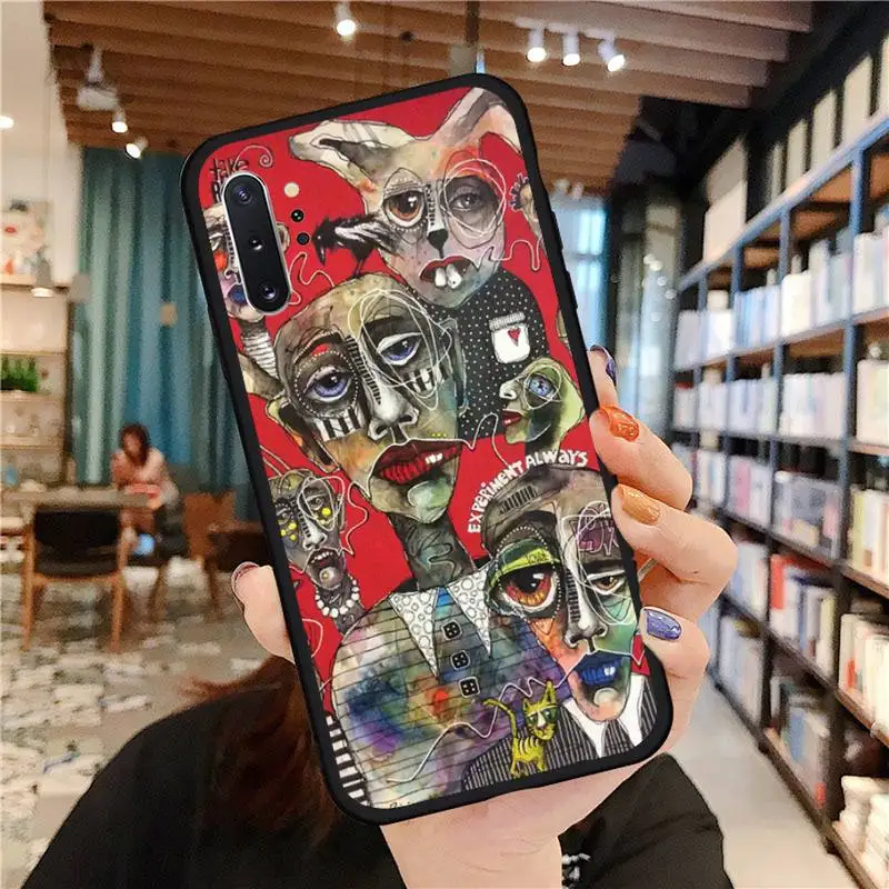 

Personality abstract art painting Phone Case For Samsung A50 A51 A71 A20E A20S S10 S20 S21 S30 Plus ultra 5G M11 funda cover