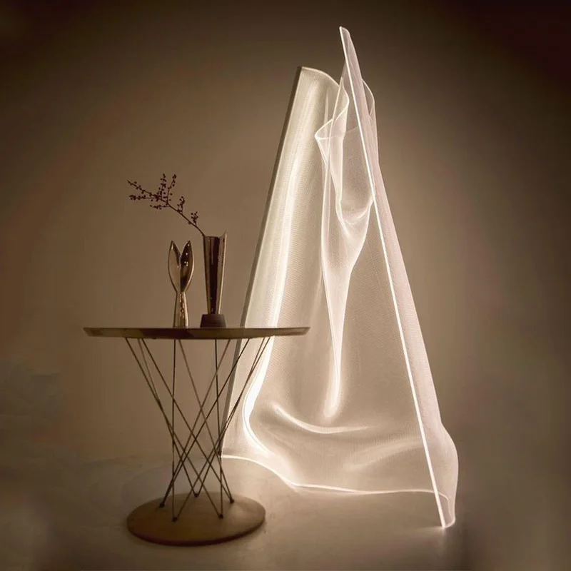 

Modern Metal Acrylic Floor Lamp Hotel Home Living Room Reading Bedroom Decor Standing Light Fixture LED Suspension Lamps FA168