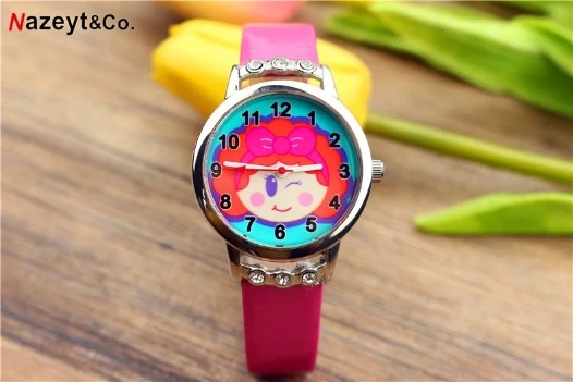 Новые модные детские часы с поясом и бриллиантами для девочек на день рождения |