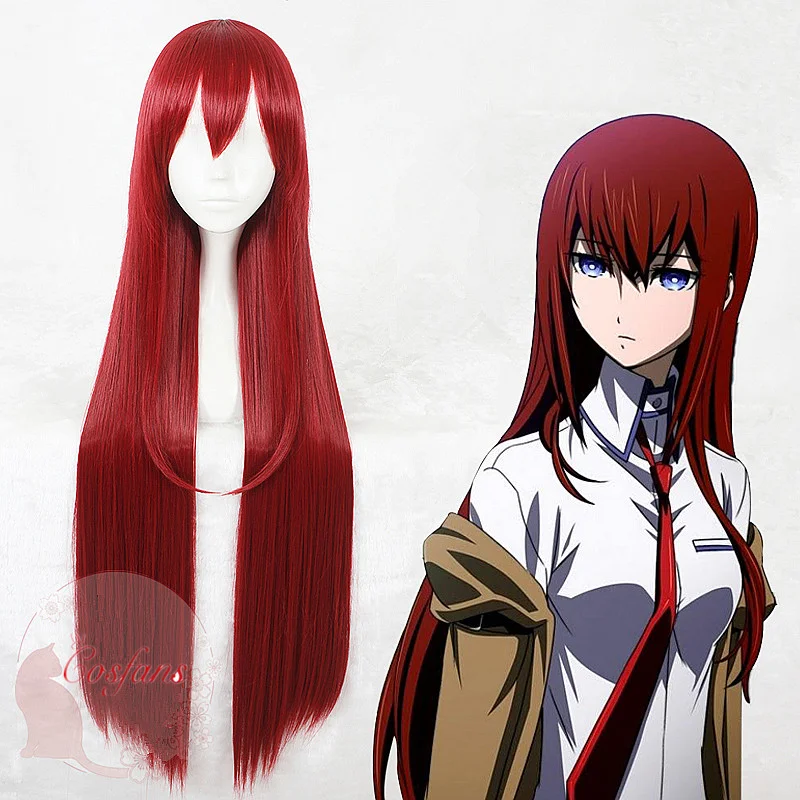 Steins Gate костюм для косплея японское аниме макиз курису косплей парик куртка