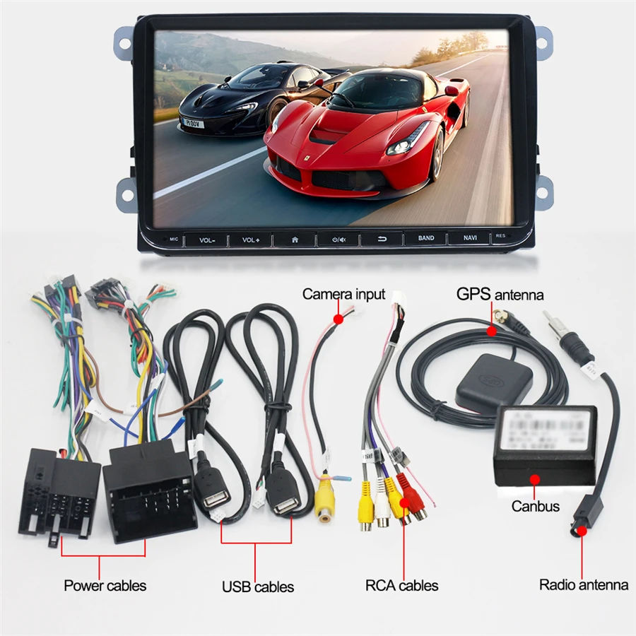 Автомагнитола 9 &quotна Android 1 с GPS навигацией ОЗУ Гб ПЗУ 16 ГБ для VW Skoda Octavia golf 5 6 touran