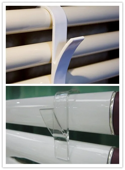 5 шт. Лидер продаж Вешалка для Подогреваемый Полотенцесушитель Rail белое банное