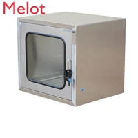 stainless steel double door mechanical interlocking electronic uv sterilization transfer counter sterilization box customization