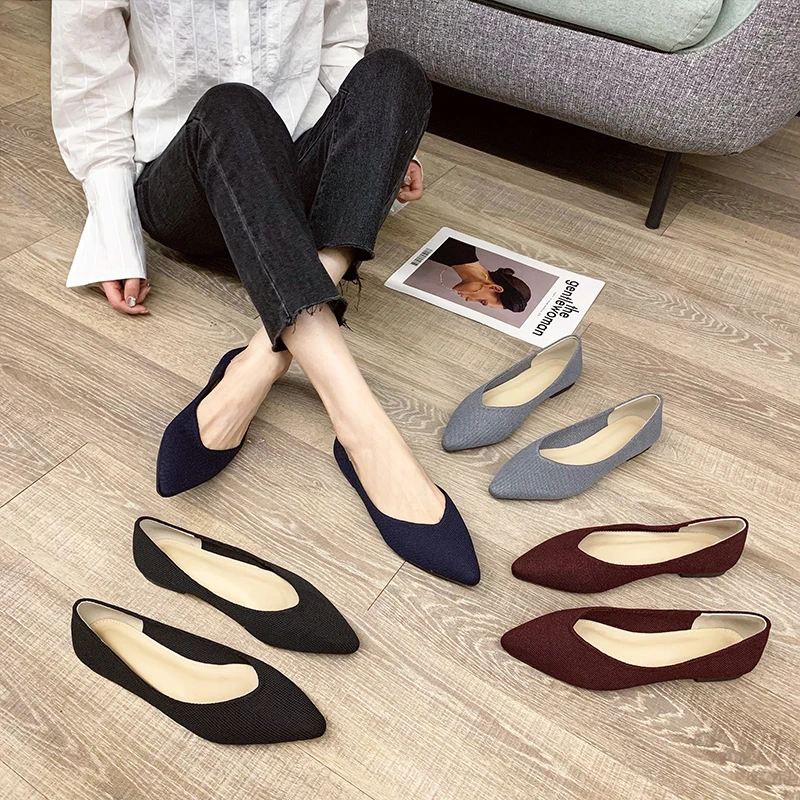 2021 Дамская весенняя летняя обувь на плоской подошве Женские туфли-лодочки лоферы
