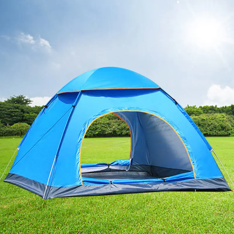 

COLOR OUTDOOR CAMPING ULTRALIGHT WATERPROOF 3/4 PEOPLE FULLY AUTOMATIC TENT