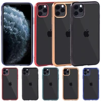 phone case for apple iphone 11 pro max pure color transparent protective phone case