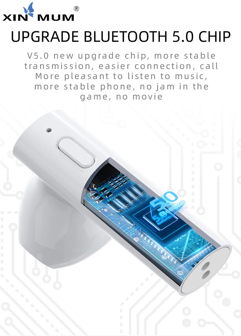 

M6 Plus TWS wireless Bluetooth Earphones power display earbuds mini MIC sports Earphone Forehead gun temperature measureing