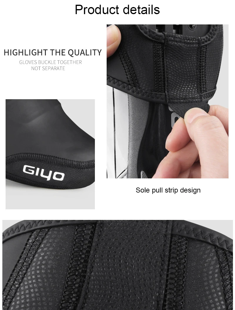 

2pcs Cycling Sport Waterproof Half Palm Toe Lock Overshoes Protector Shoe Cover Cycling Sport Waterproof Sport Shoe Cover