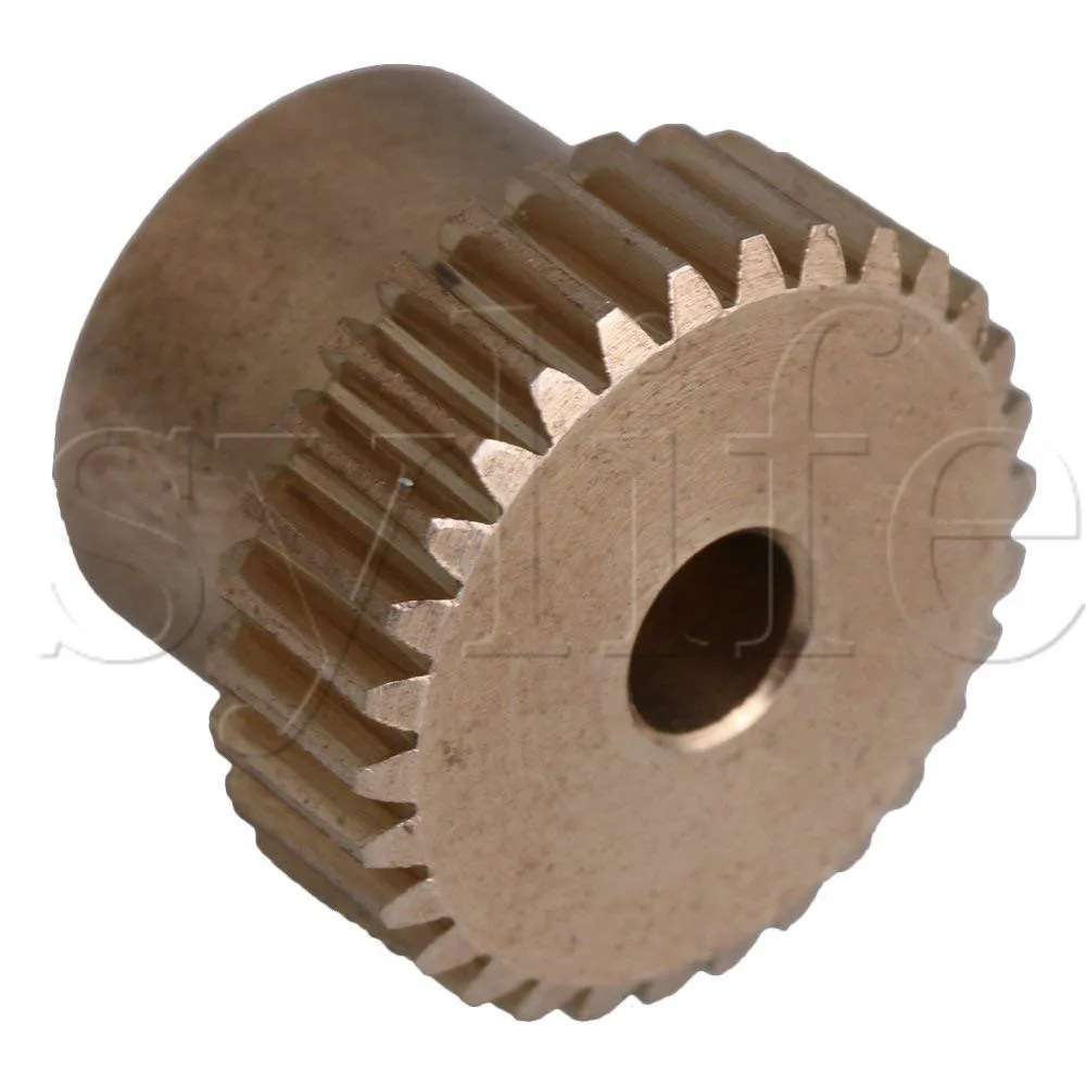 12x16x4mm Yellow 0.5 Modulus 16mm Outer Diameter 30 Teeth Brass Worm Gear Wheel Accessory for Box Shaft Driving | Обустройство дома