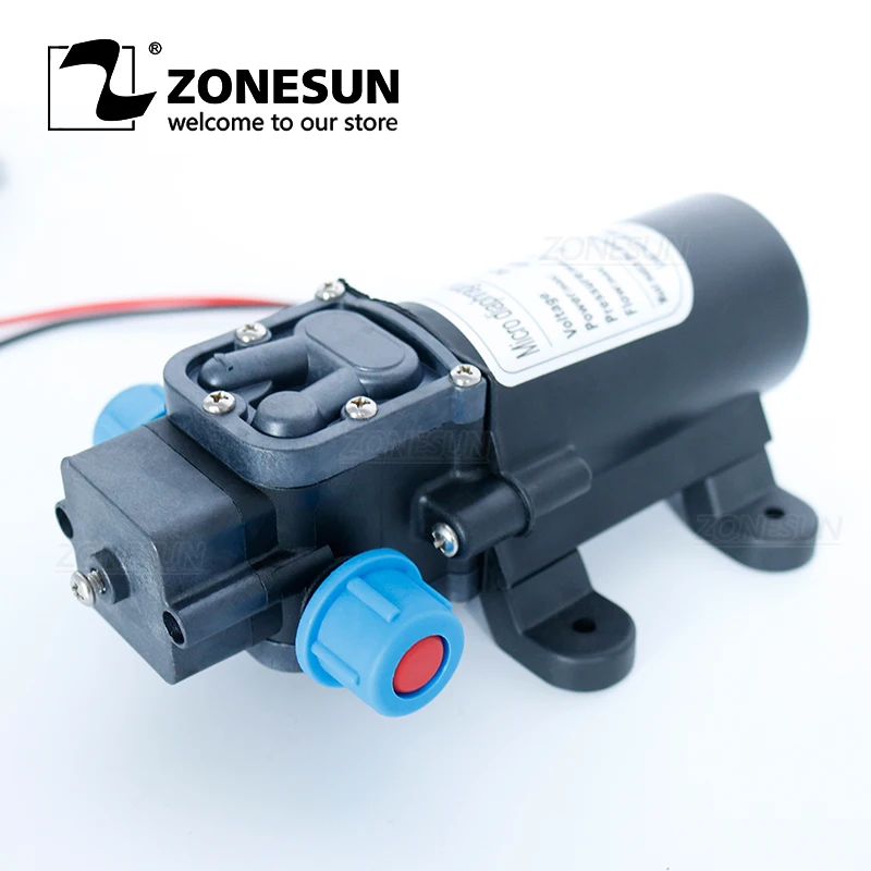 Мембранный Водяной насос ZONESUN для разливочной машины маленький безопасный