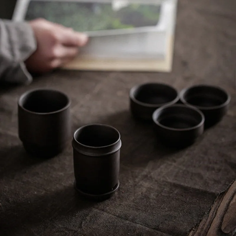 TANGPIN чайный сервиз из фиолетовой глины с 4 чашками портативный набор для