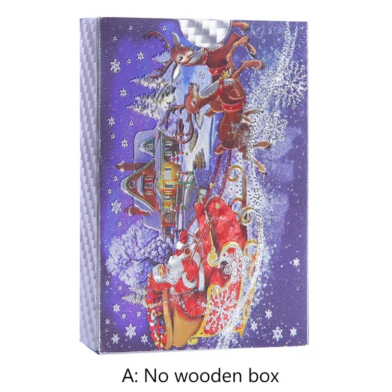 

Plastic Waterproof Playing Cards Silver Foil Christmas Style Poker Cards Gifts