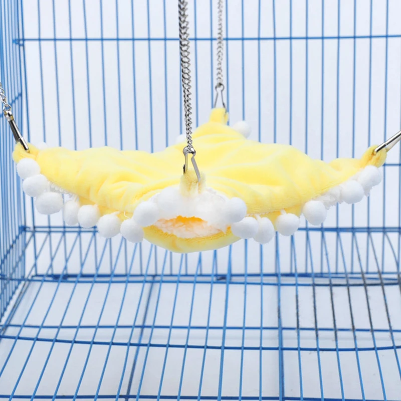 1 шт. симпатичный шариковый червь короткий плюшевый хомяк слайдер гамак клетка