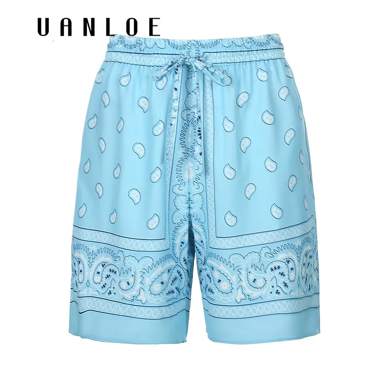 

Drawstring Straight Shorts Women Streetwear Fashion Leisure Outfits Print High Waist Hip Hop Short Pants Summer Harajuku
