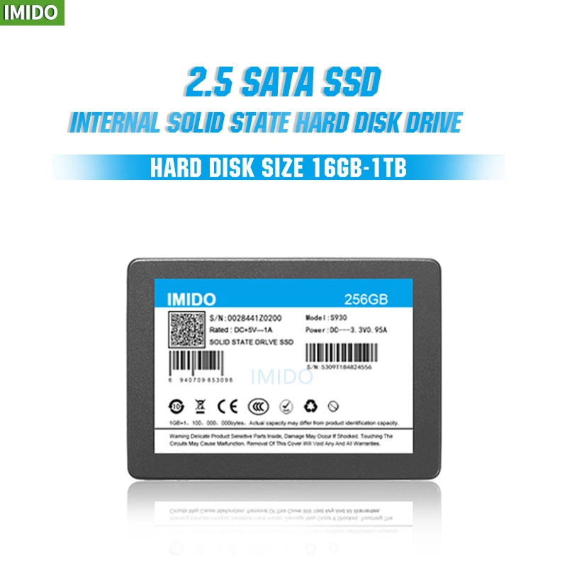 

IMIDO SSD 32 Гб 64 Гб 128 ГБ 256 ГБ 512 ГБ 1 ТБ 2 ТБ SSD 2,5 жесткий диск твердотельные диски 2,5 "внутренний SSD 16 Гб