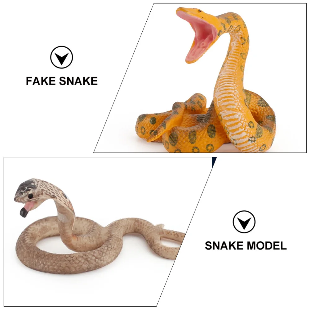

5pcs Realistic Snake Fake Snake Lifelike Toys Decoration