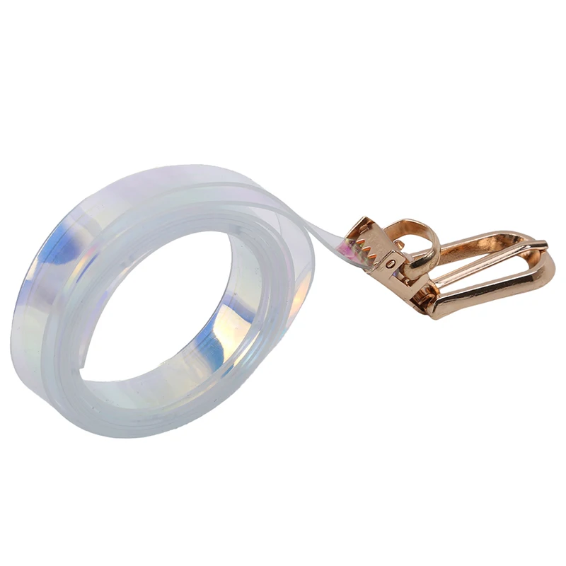 1 шт. прозрачный Для женщин пояса Лазерная голографическая Прозрачный Радуга