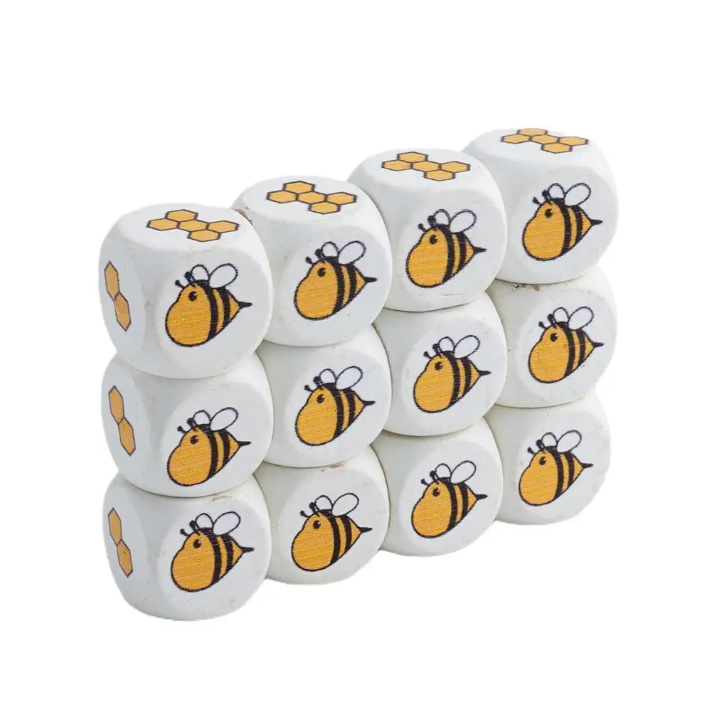 

Игрушка «сделай сам» для раннего образования, квадратные пчелиные кости 20 мм, деревянные бусины, кубики, Пазлы ручной работы, детские развив...