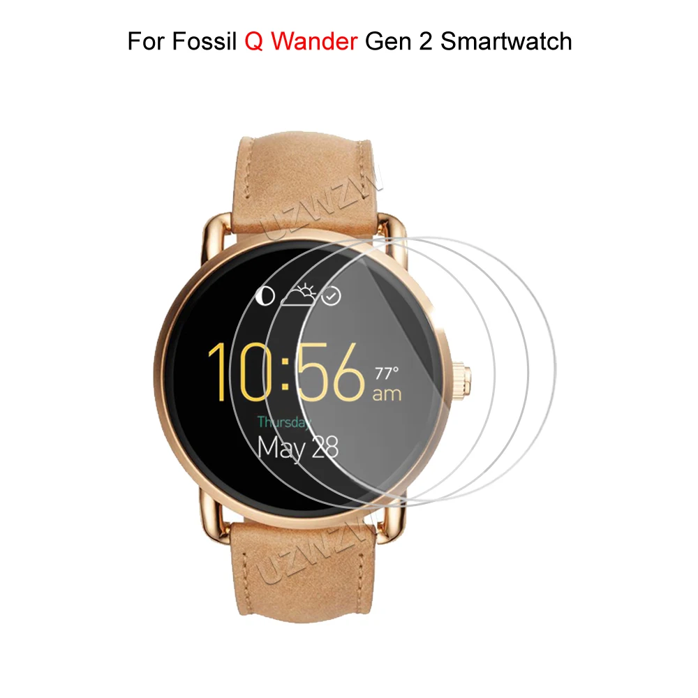 

Защита экрана для Fossil Q Wander Gen 2, Защитная пленка для умных часов, закаленное стекло, твердость 9H
