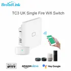 Умный светильник ель Broadlink TC3 UK, 123 клавиши, Wi-Fi, не требует нейтрального провода, сенсорный пульт дистанционного управления, поддержка Google Home, Alexa Voice