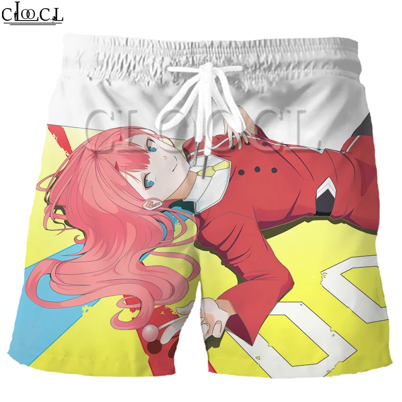 

CLOOCL Anime Darling In The Franxx Zero Two 3D Print Men Fashion Sports Shorts Hip Hop Summer Beach Sweatpants