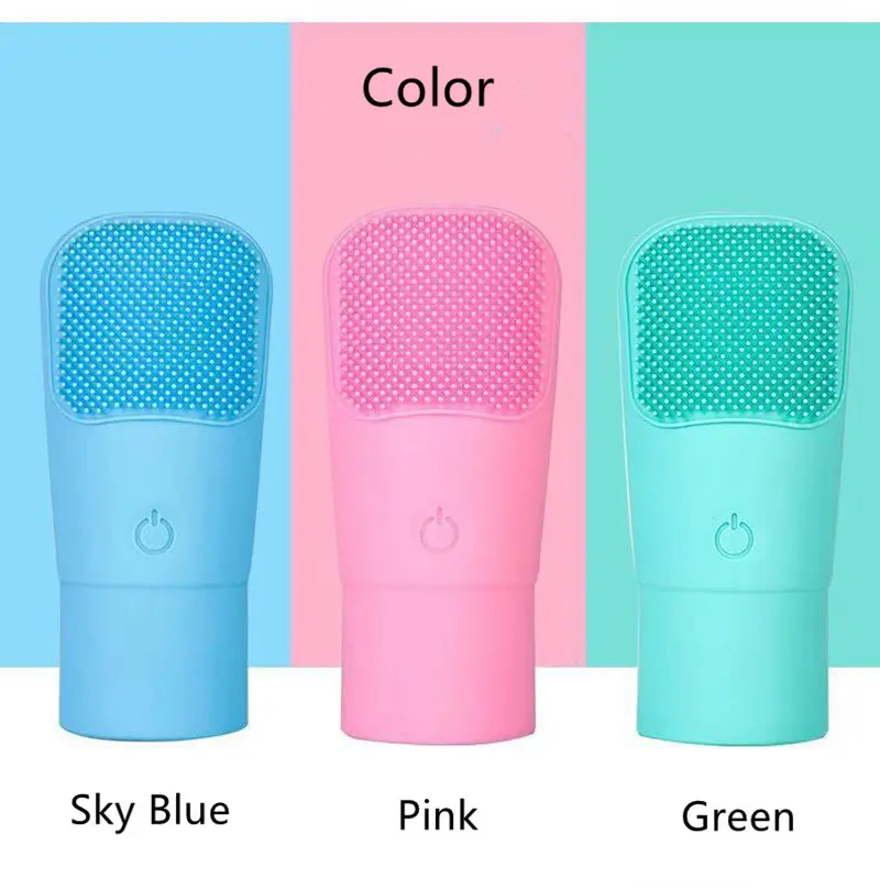 Электрическая Массажная щетка для очищения лица мини-аккумулятор