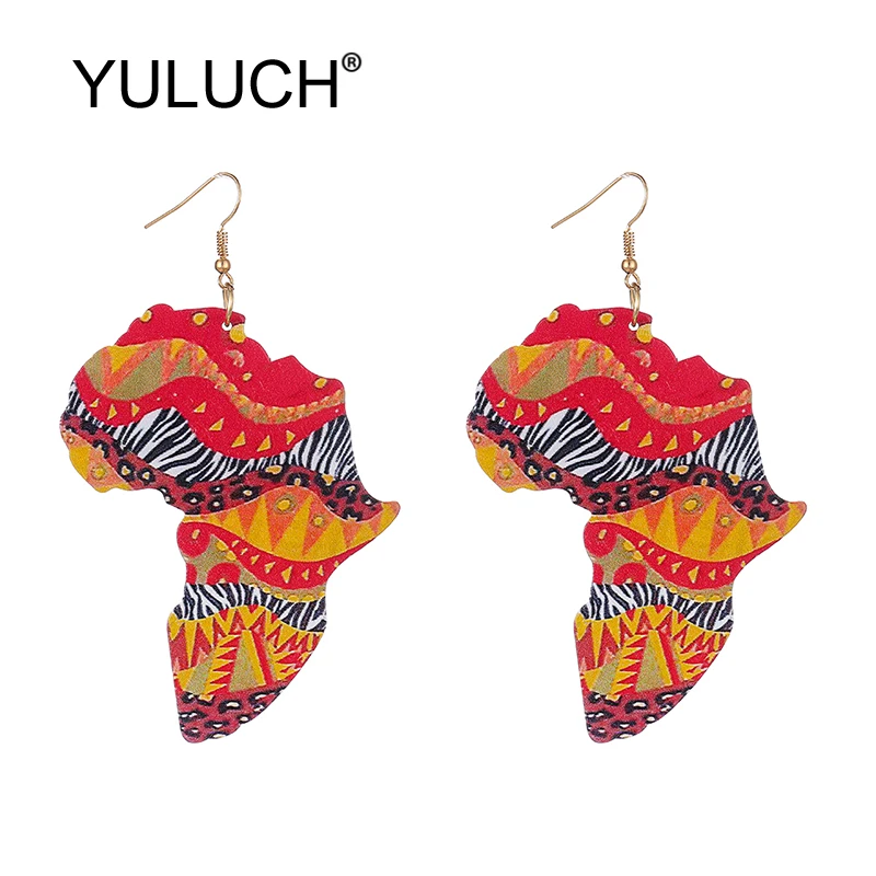 YULUCH этнические натуральные деревянные печатные разноцветные африканские