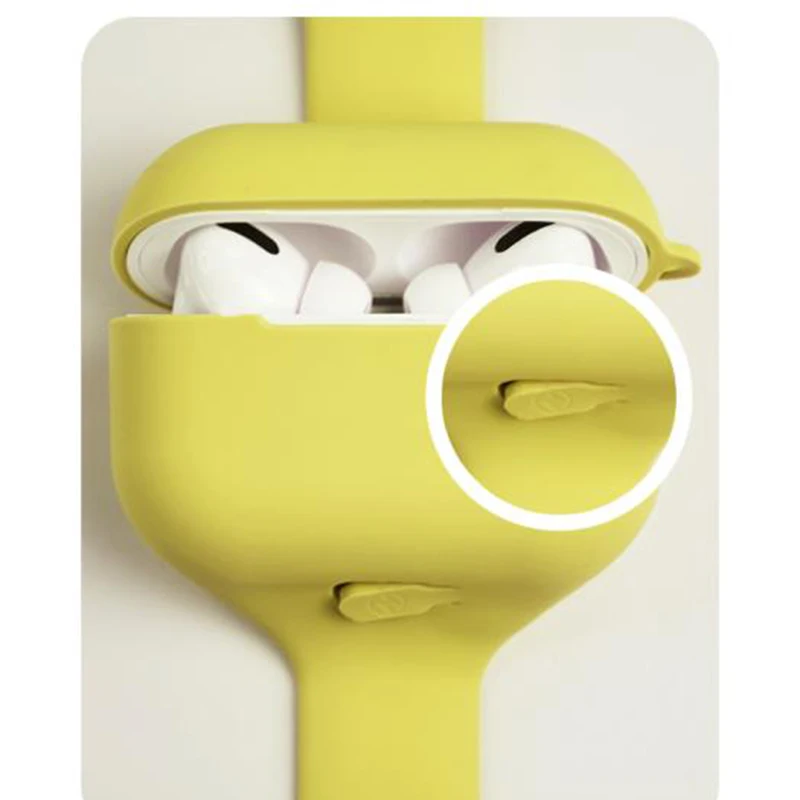 Полностью защищающий мягкий чехол для Apple AirPods Pro 3 2 1 спортивный на запястье Air Pods