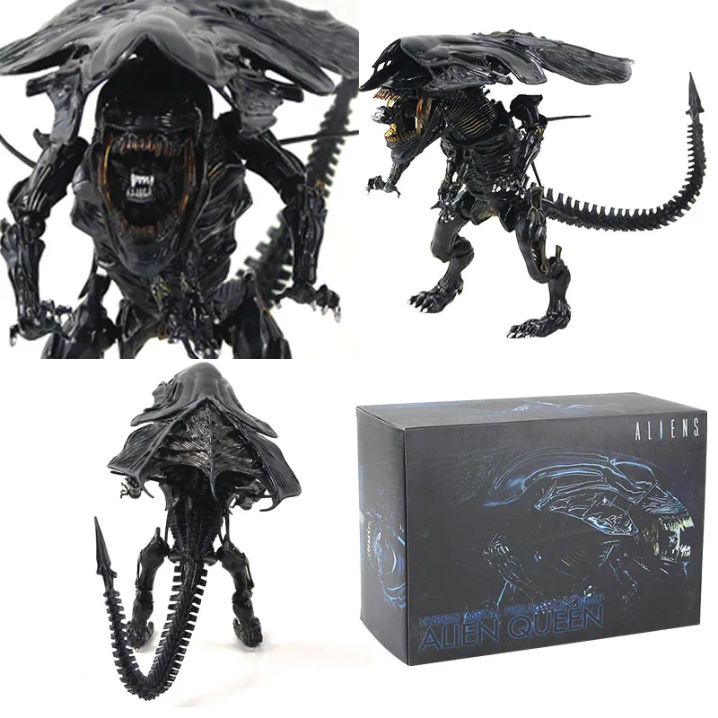17 см инопланетяне гибридные металлические фигурки#047 Xenomorph инопланетянин королева игрушка ПВХ фигурка "чужой" экшн Коллекция Модель игрушки куклы