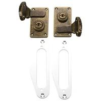 2pcs iron guitar instrument case latches box buckles with 2pcs guitar pickup frame mounting ring